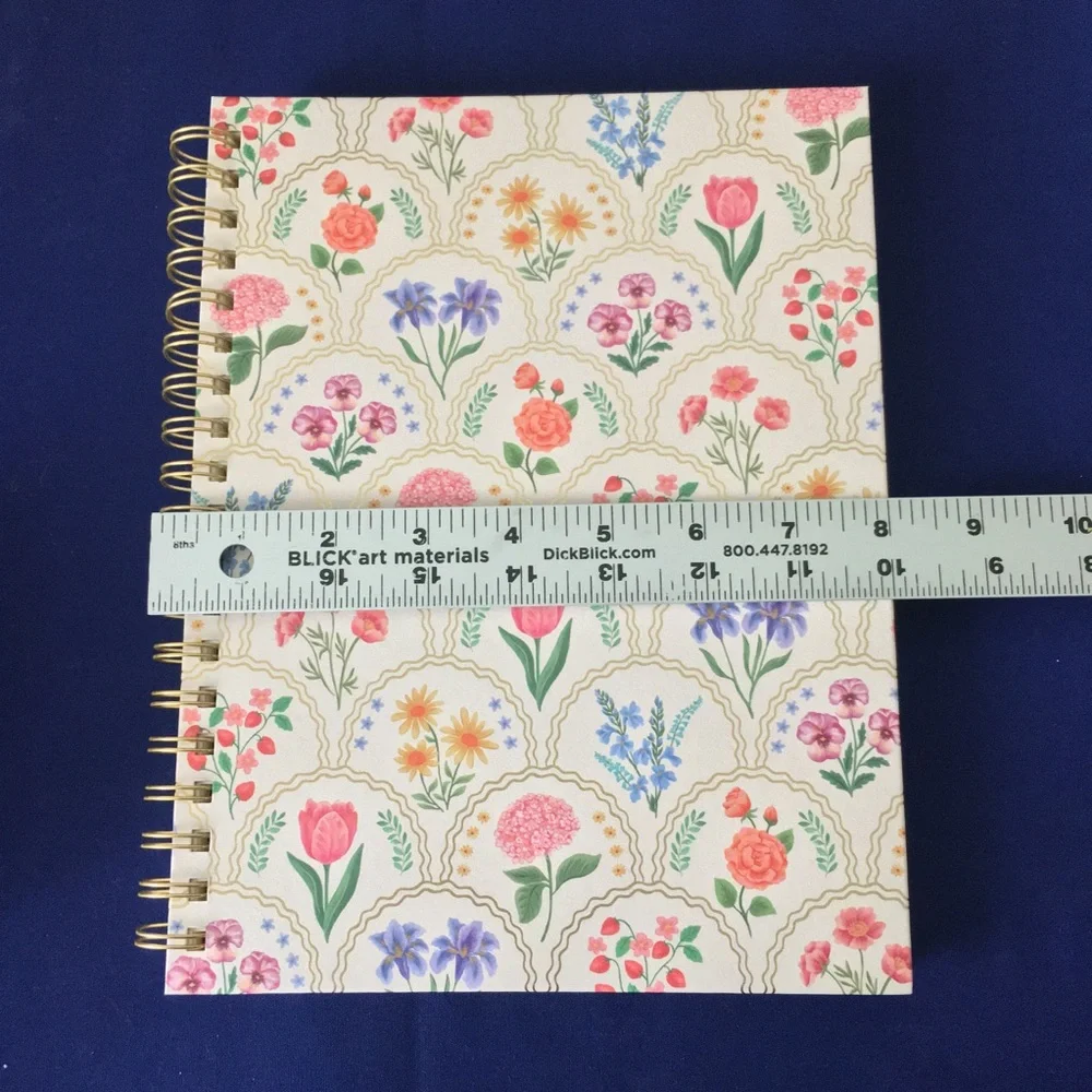 Clementine Spiral Notebook ~ Floral Notebook